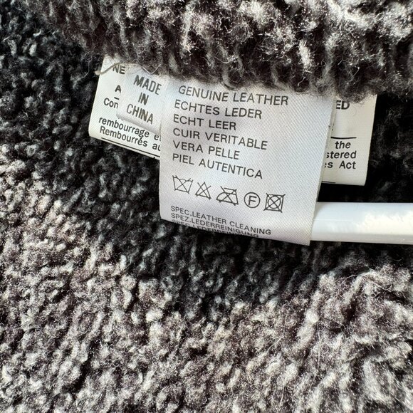 Vintage Pelle Nova di Riviera Shearling Vest – Women’s Black Leather Outerwear - Picture 12 of 13